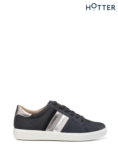 Hotter Grey Wide Fit Switch Lace-Up Trainers (AC5889) | €72