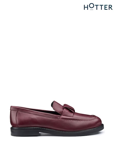 Hotter Red Purdue Slip-On Regular Fit Shoes (AC5898) | €76