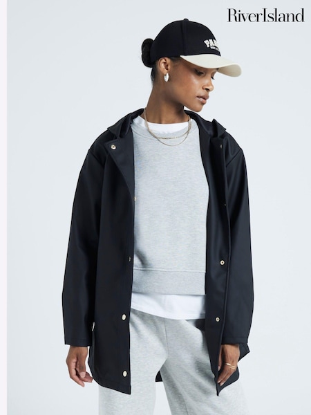River Island Hooded Rain Jacket (AC5930) | 223 LEI