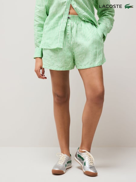 Lacoste Loose Linen Striped Boxer Shorts (AC6057) | kr1 571