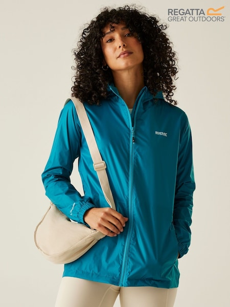 Regatta Blue Womens Pack It Waterproof III Jacket (AC6106) | ₪176
