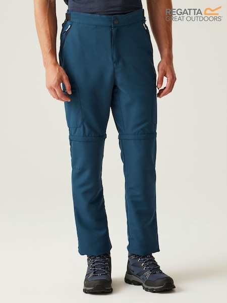 Синий - Regatta Mens Leesville II Zip Off Trousers (AC6112) | €56