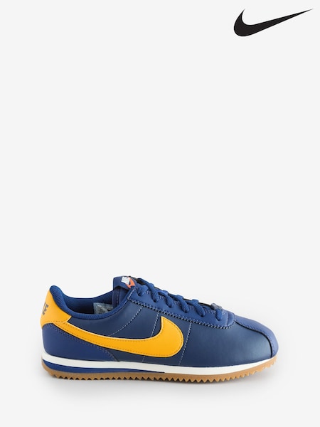 Nike Navy/Yellow Youth Cortez Trainers (AC6182) | €73