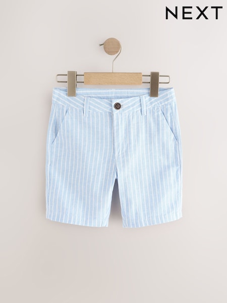 Light Blue Stripe Chino Shorts (3-16yrs) (AC6183) | 49 QAR - 74 QAR