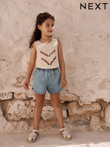 Ecru - Crochet Top (3-16yrs) (AC6276) | 25 € - 33 €