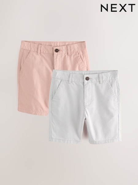 Gris claro/rosa - Chino Shorts 2 Pack (3-16yrs) (AC6298) | 21 € - 35 €