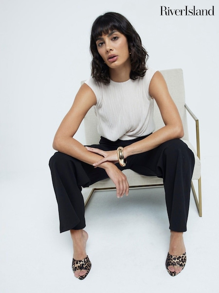 River Island Mono Plisse Jumpsuit (AC6307) | ‏18 ر.ع.‏