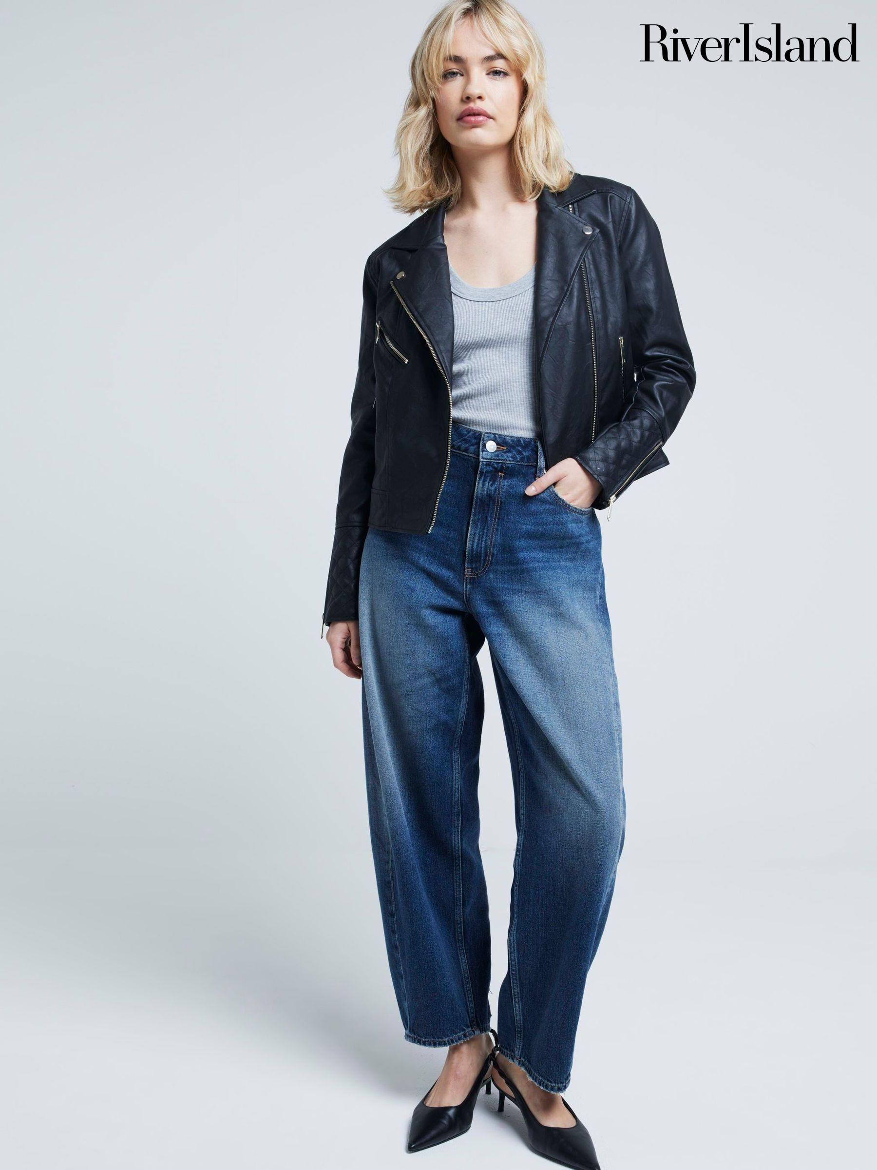 River island biker jacket women deals