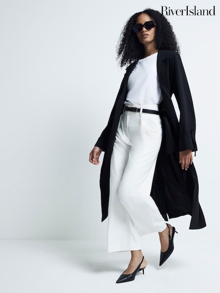River Island Lightweight Tie Cuff Duster Coat (AC6359) | 45 €