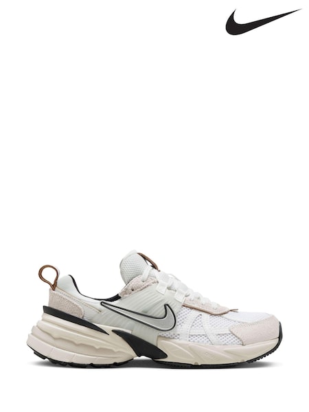 Nike Cream/Black V2K Retro Runner Trainers (AC6512) | €156