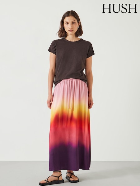 Hush Orange Avery Ombre Maxi Skirt (AC6529) | €55