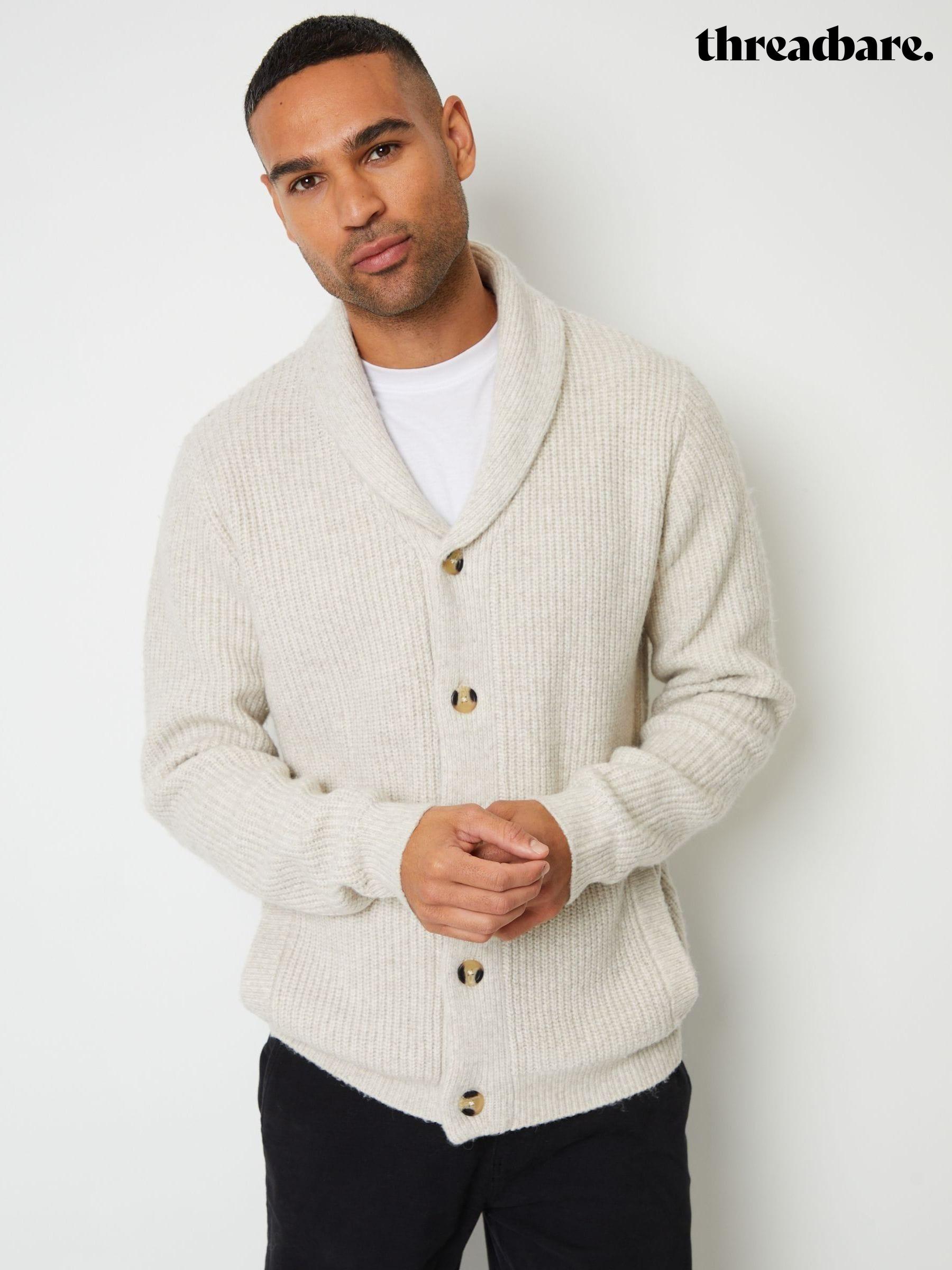 Men s Cardigans Chunky Knit Long Sleeve Casual Brandedfashion Next Oman