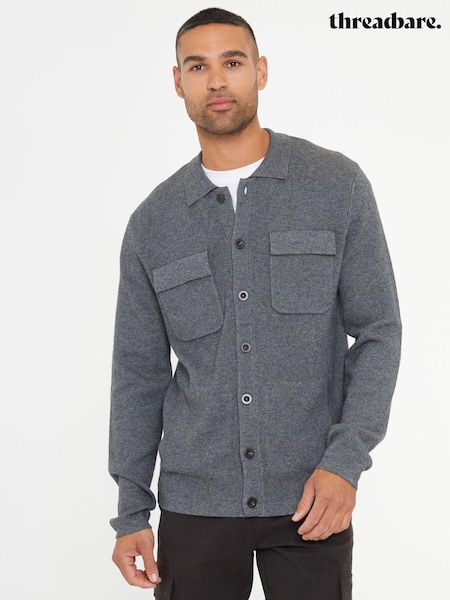 siva - Threadbare Long Sleeve Knitted Shirt (AC6727) | € 37