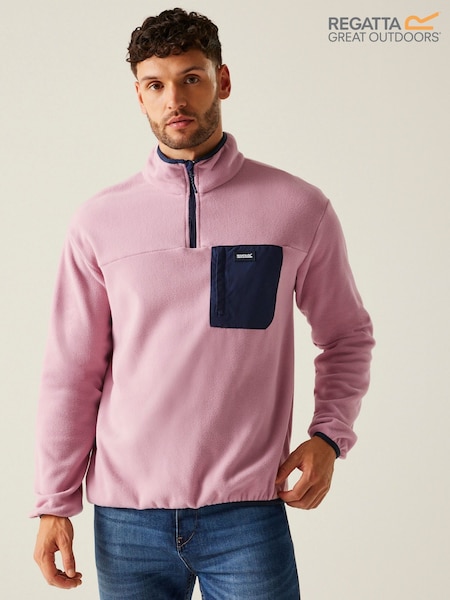 Vaaleanpunainen - Regatta Mens Frankie Half Zip Fleece (AC6796) | €39