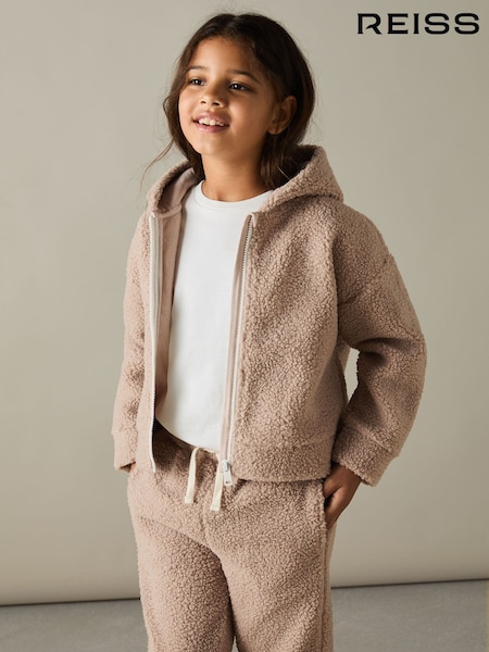 Reiss Mink Zuri 9-13 yrs Fleece Hoodie and Joggers Set (AC6828) | €56