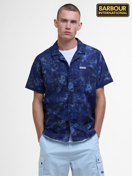 Barbour Blue Camo Ikat Summer Shirt (AC6852) | €107