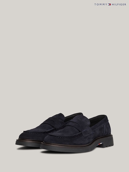Tommy Hilfiger Blue Comfort Suede Loafers (AC6913) | ‏654‏₪