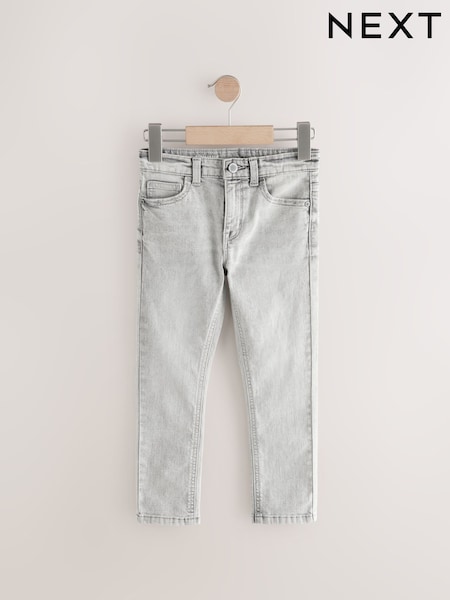 Light Grey Skinny Fit Stretch Jeans (3-17yrs) (AC6967) | €19 - €26