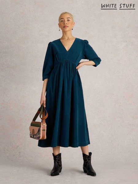 White Stuff Green Lucy Cord Dress (AC6973) | €42