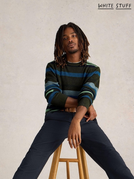 White Stuff Newport Merino Stripe Crew Jumper (AC6975) | 303 LEI