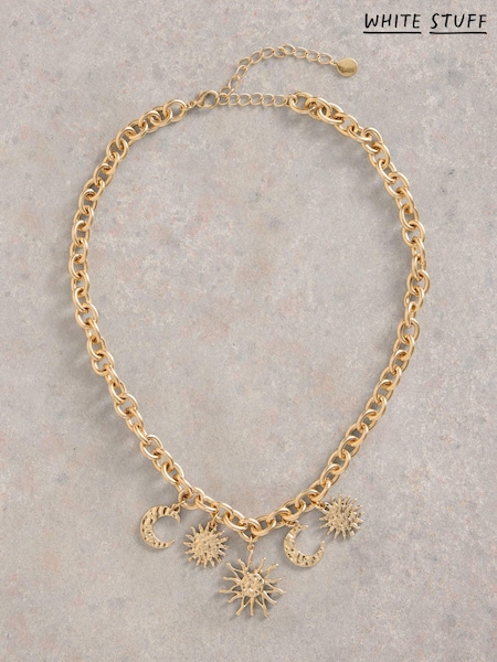 White Stuff Gold Tone Chunky Star Chain Necklace (AC6983) | €11.50
