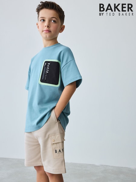 صخري - Baker by Ted Baker Nylon Pocket 100% Cotton Shorts (AC6986) | ‏144 د.إ.‏ - ‏ 179‏ د.إ.