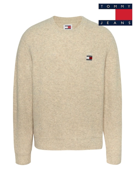 Tommy Jeans White Regular Fit Waffle Sweater (AC7000) | 5,107 UAH