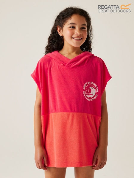Regatta Pink Kids Towel Robe (AC7005) | €19