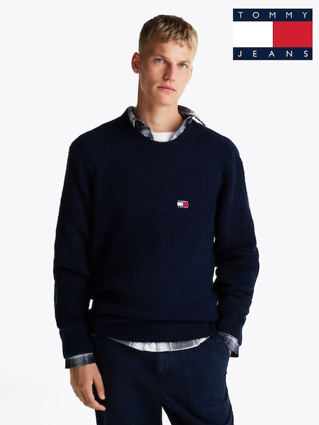 Tommy Jeans Blue Regular Fit Waffle Sweater (AC7024) | 5,107 UAH