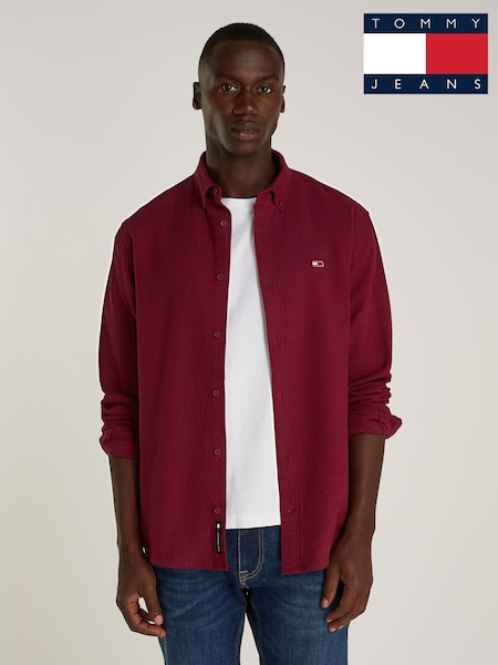 Tommy Jeans Regular Fit Red Grindle Flannel Shirt (AC7033) | €43