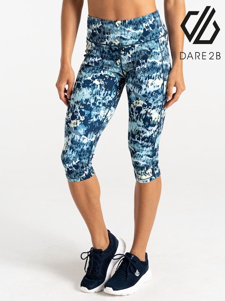 أزرق - Dare 2b Womens Influential II 3/4 Black Leggings (AC7062) | ‏301 ر.س.‏