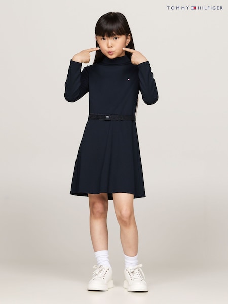 Tommy Hilfiger Blue Branded Punto Dress (AC7081) | €36