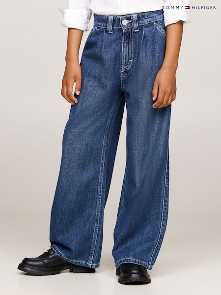 Tommy Hilfiger Blue Mabel Pleats Mid Rise Jeans (AC7100) | ₪251