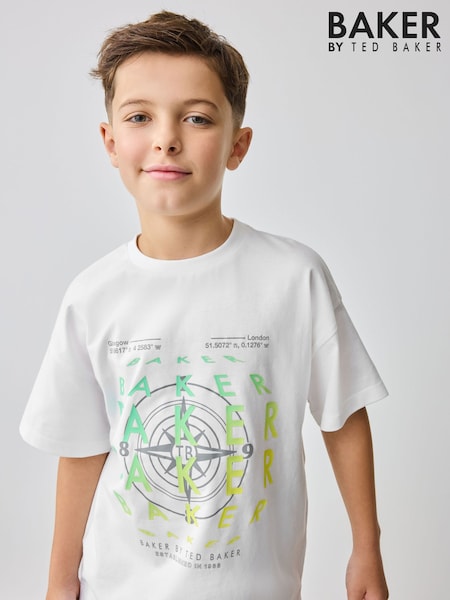Baker by Ted Baker Graphic T-Shirt And Cargo Shorts Set (AC7118) | AED191 - AED221