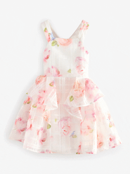 Baker by Ted Baker Floral Burnout Cross Back Dress (AC7128) | 42 € - 46 €