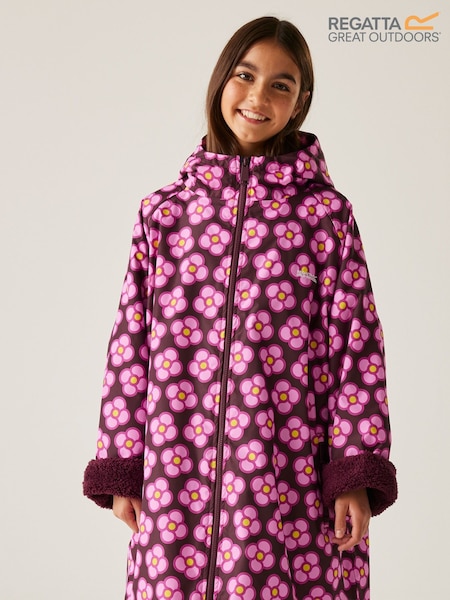 Regatta Pink Girls Orla Kiely Change Robe (AC7177) | €65