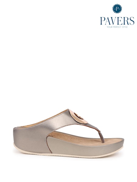 Pavers Natural Toe Post Sandals (AC7209) | €47