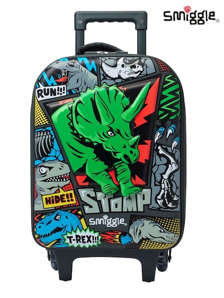 Smiggle Grey Happy Tales Junior Hardtop Trolley Bag (AC7213) | $62