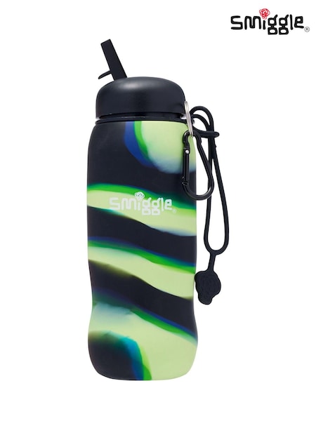 Smiggle Black Freestyle Silicone Bottle 630ML (AC7231) | $21