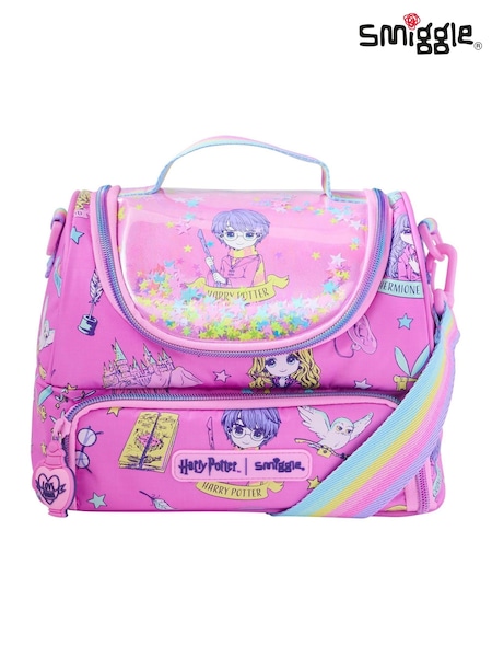 Smiggle Pink Harry Potter Double Decker Lunchbox with Strap (AC7235) | €28