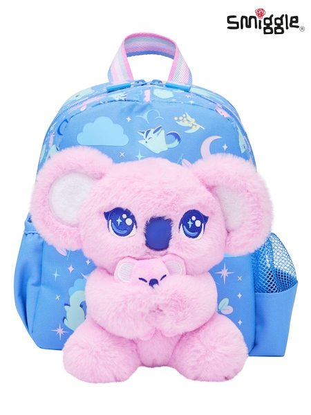 Smiggle Blue Big Dreams Teeny Tiny Backpack With Detachable Plush Toy (AC7265) | €35