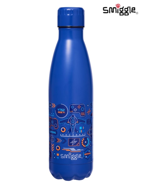Smiggle Blue Beta Wonder Insulated Steel Drink Bottle 500Ml (AC7286) | 86 QAR