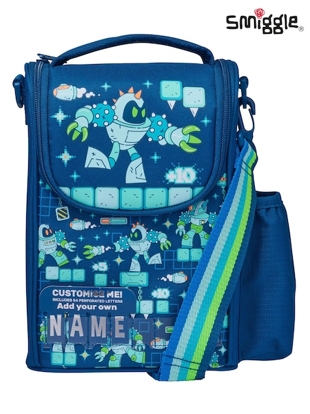Smiggle Blue Happy Tales Junior Id Lunchbox With Strap (AC7301) | €28