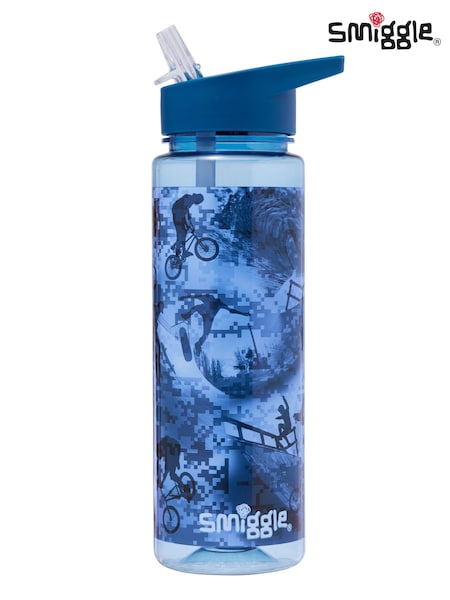 Smiggle Blue Freestyle Spout Plastic Drink Bottle 650Ml (AC7321) | €16