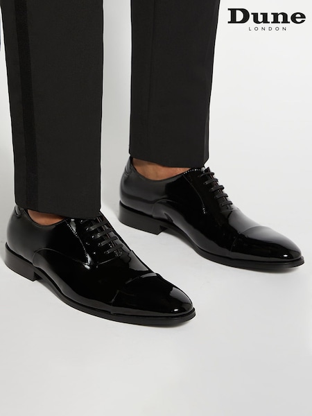 Črna - Standarden model - Dune London Secrecy Oxford Toe Cap Lace-Up Shoes (AC7364) | € 183