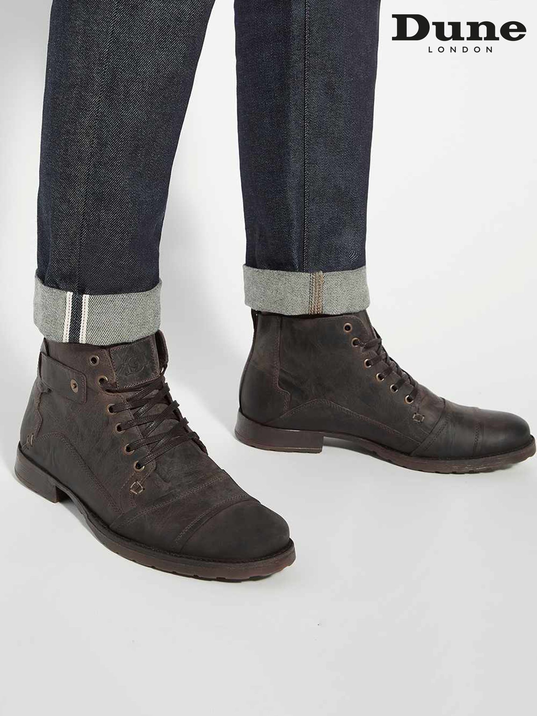 Dune lace up boots shop