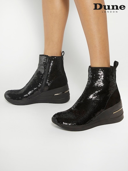 Dune London Effective 2 Sequin Wedge Trainers (AC7411) | € 92
