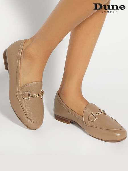 Sivkasto rjava - Dune London Glair Branded Snaffle Leather Trim Shoes (AC7425) | € 117