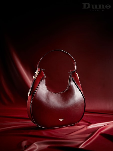 Dune London Burgundy Dedicated Smart Scoop Shoulder Bag (AC7432) | R$ 980