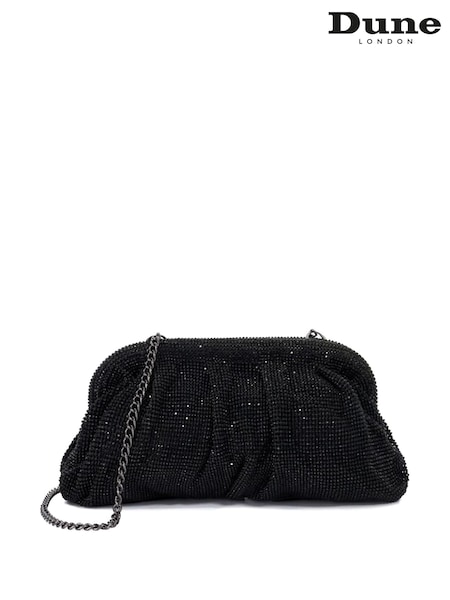 Dune London Black Elegent Crystal Clutch Bag (AC7443) | €108